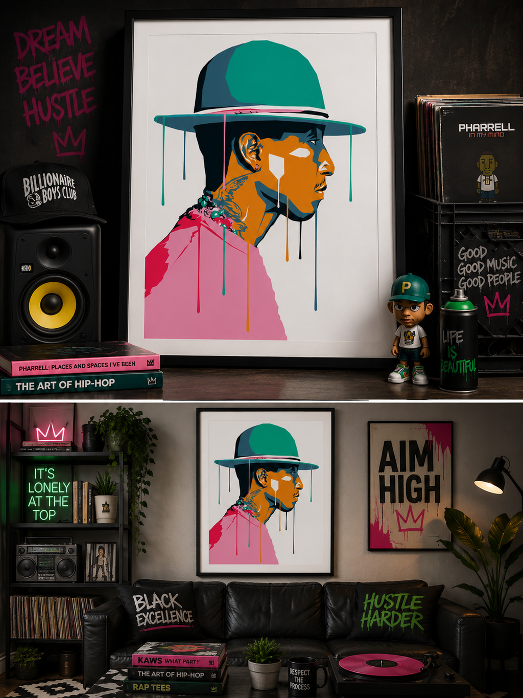 Pharrell Williams Pop Art Poster