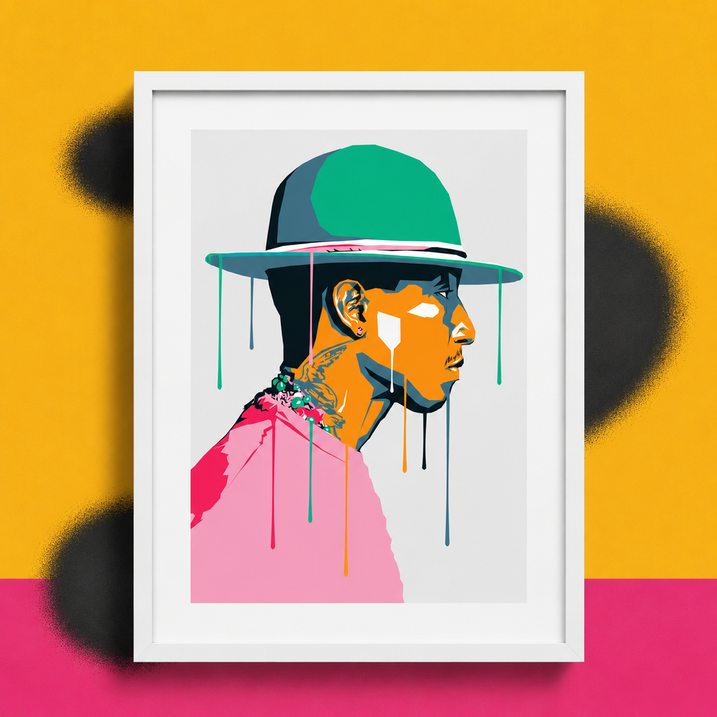 Pharrell Williams Pop Art Poster