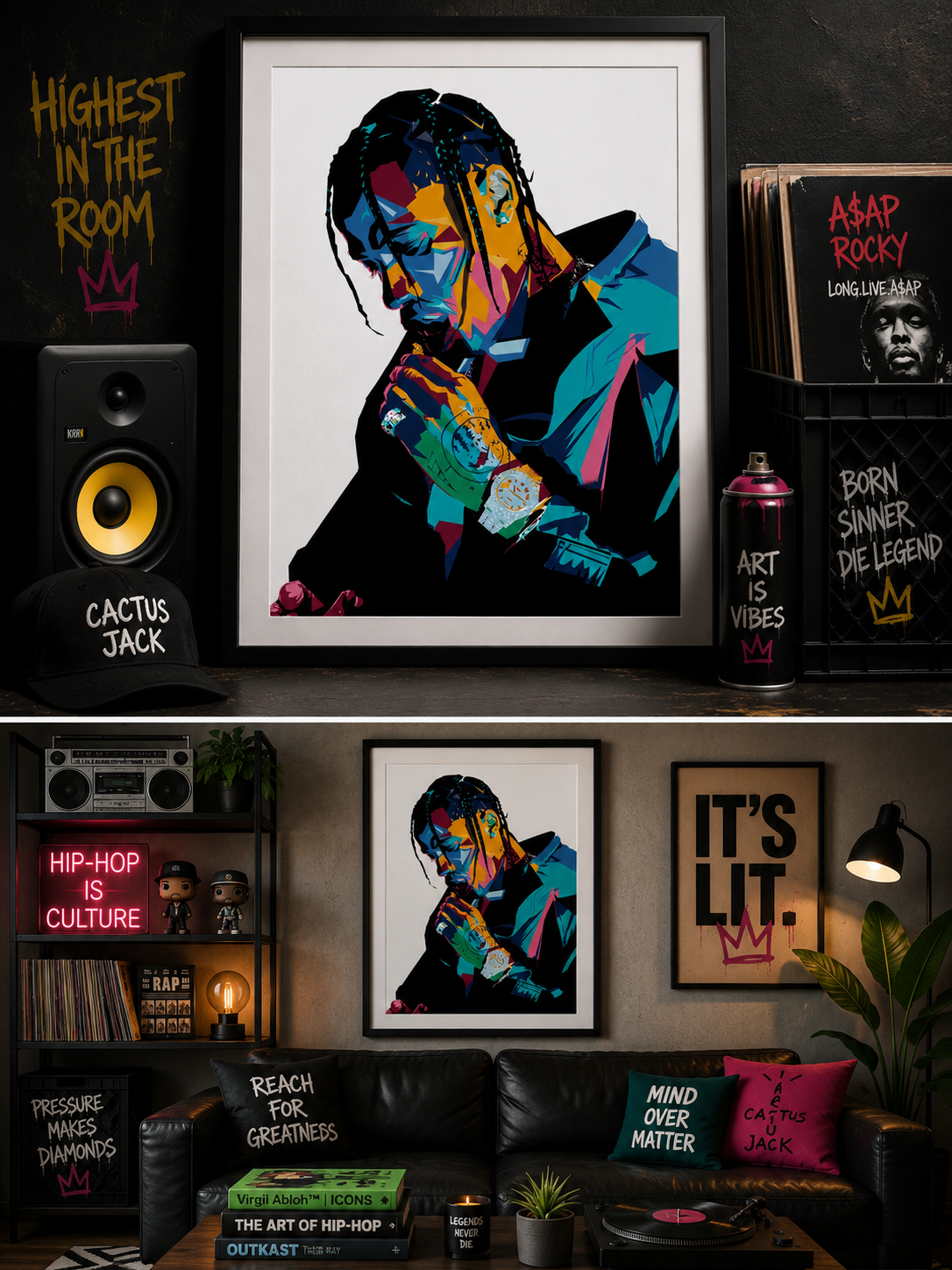 Travis Scott Pop Art Poster