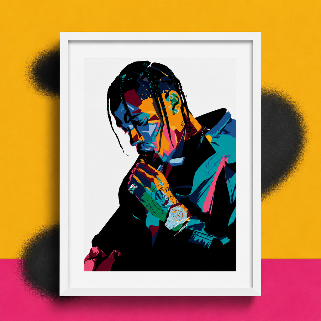 Travis Scott Pop Art Poster