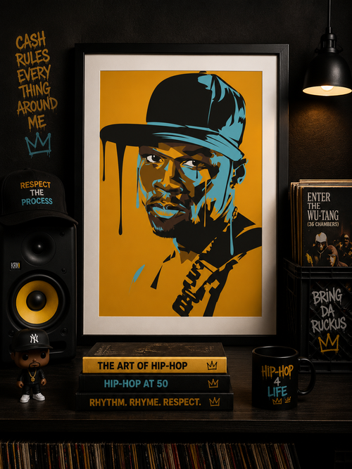 50 Cent Pop Art Poster